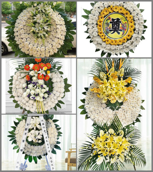 四川成都彭州市丽春镇跃进村花圈速递
